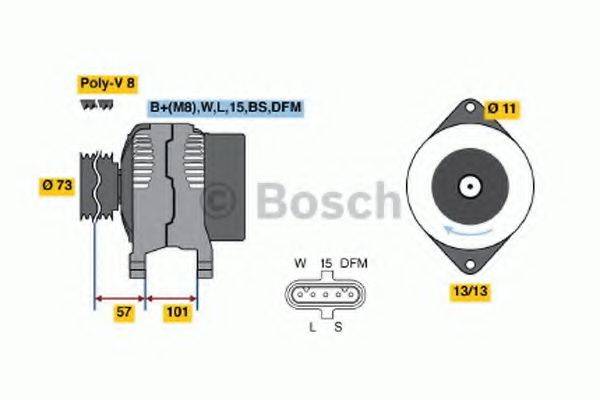 BOSCH 0986047440 Генератор