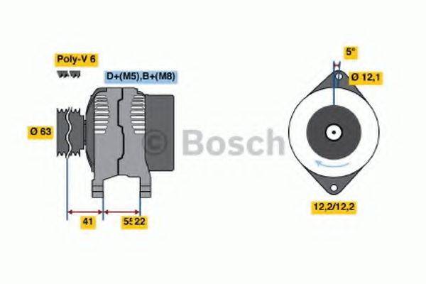 BOSCH 0986047781 Генератор