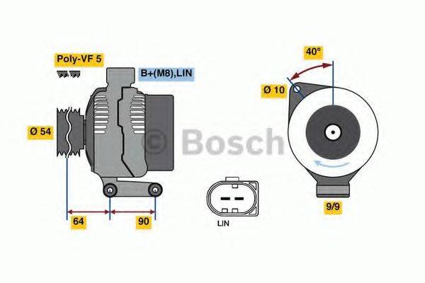 BOSCH 0986047930 Генератор