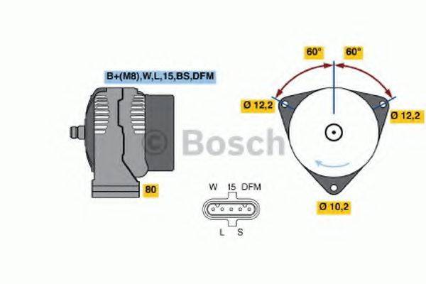 BOSCH 0986048110 Генератор