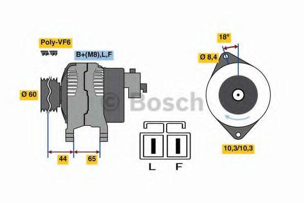 BOSCH 0986048301 Генератор