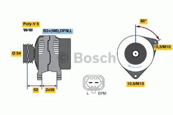 BOSCH 0986049020 Генератор