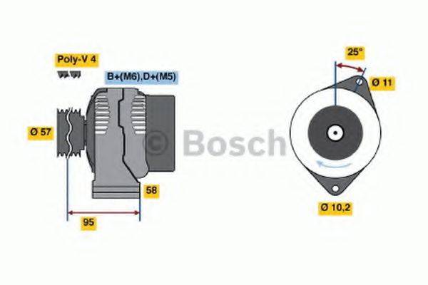 BOSCH 0986049131 Генератор