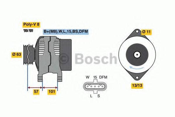 BOSCH 0986049360 Генератор