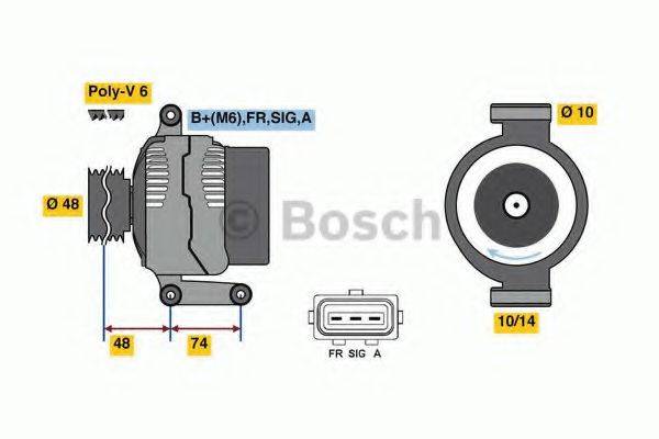 BOSCH 0986049980 Генератор