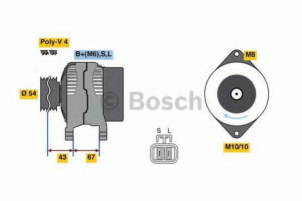 BOSCH 0986080250 Генератор