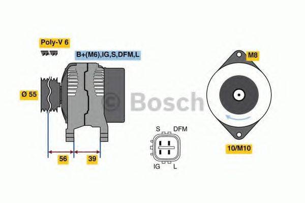 BOSCH 0986080450 Генератор