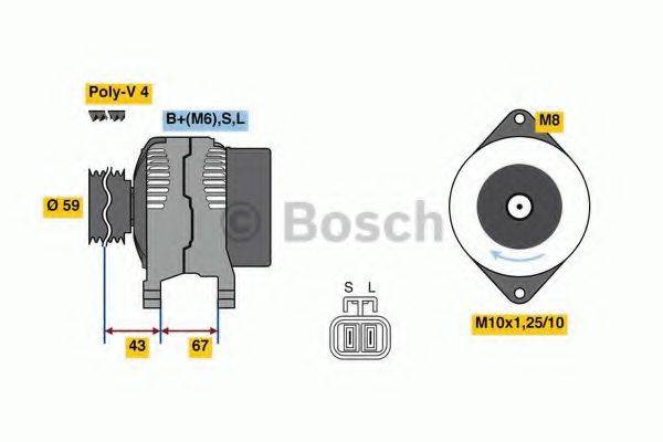 BOSCH 0986080520 Генератор