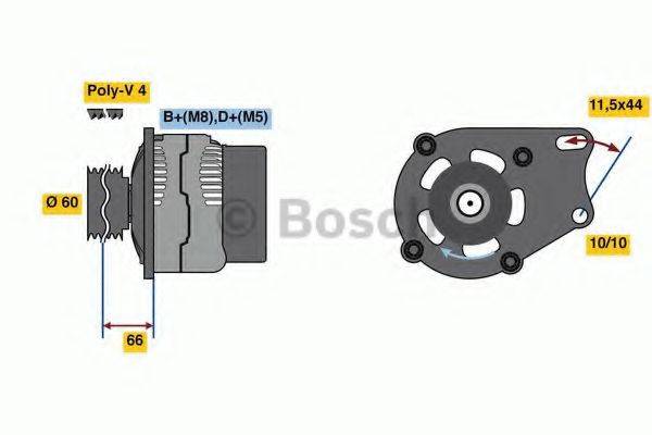 BOSCH 0986080670 Генератор