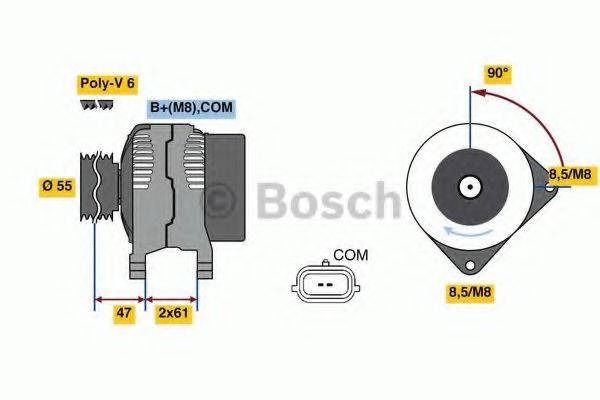 BOSCH 0986080800 Генератор