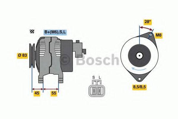 BOSCH 0986080880 Генератор