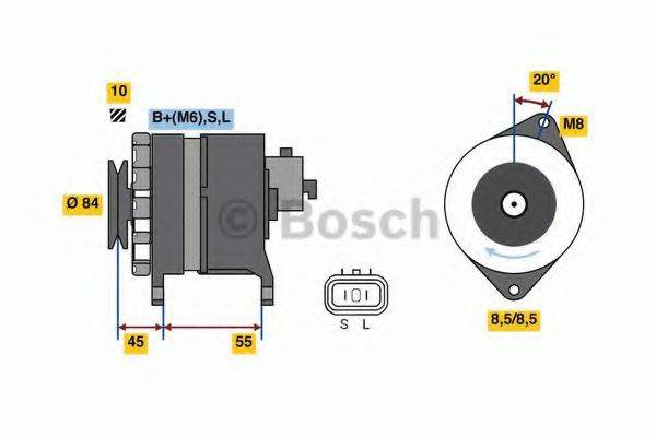 BOSCH 0986080910 Генератор