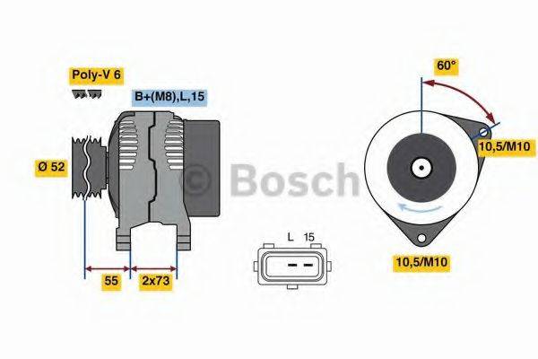 BOSCH 0986080920 Генератор