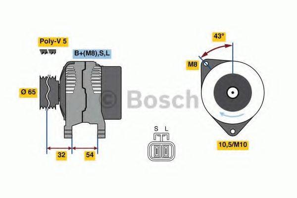 BOSCH 0986081050 Генератор