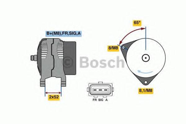 BOSCH 0986081140 Генератор