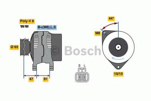 BOSCH 0986081250 Генератор