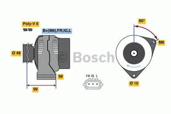 BOSCH 0986081290 Генератор