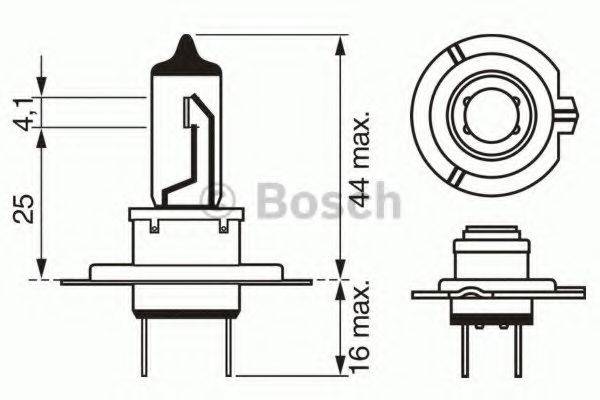 BOSCH 1987302073 Лампа розжарювання, фара далекого світла; Лампа розжарювання, основна фара