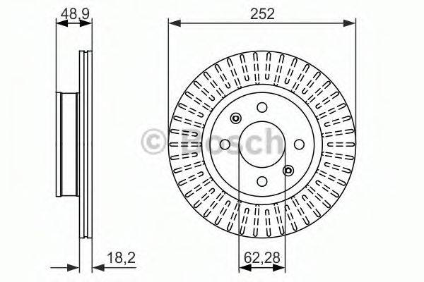 BOSCH 0986479770 гальмівний диск