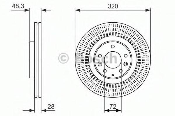 BOSCH 0986479795 гальмівний диск