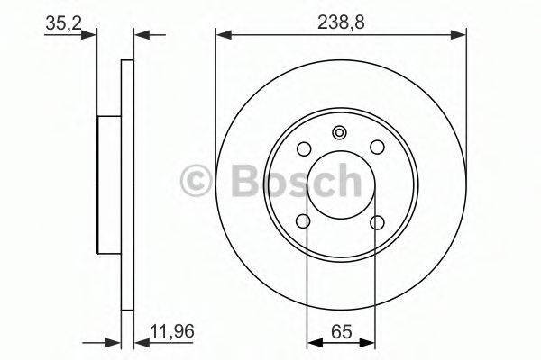 BOSCH 0986479825 гальмівний диск