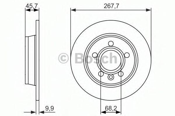 BOSCH 0986479863 гальмівний диск