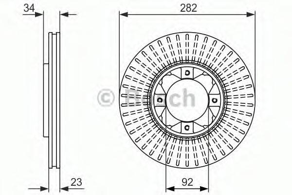 BOSCH 0986479868 гальмівний диск