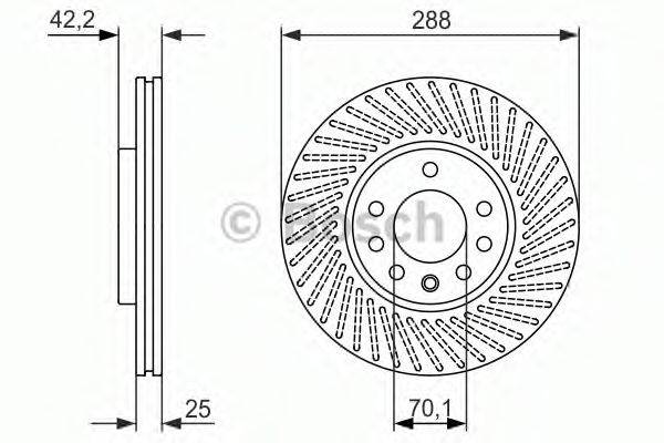 BOSCH 0986479884 гальмівний диск