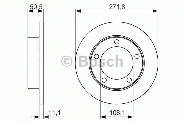 BOSCH 0986479904 гальмівний диск