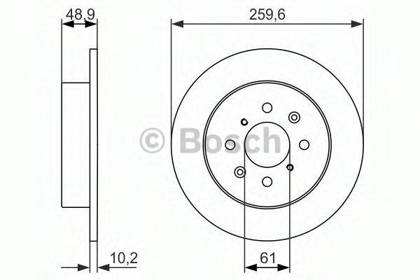 BOSCH 0986479928 гальмівний диск