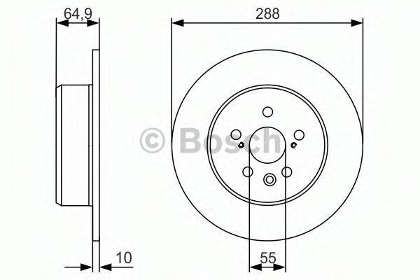 BOSCH 0986479970 гальмівний диск