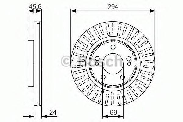 BOSCH 0986479984 гальмівний диск