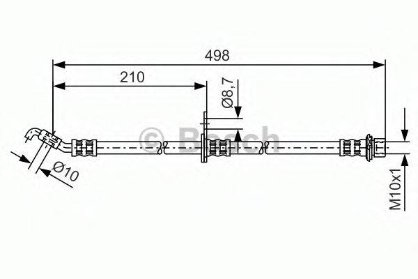 BOSCH 1987481380 Гальмівний шланг