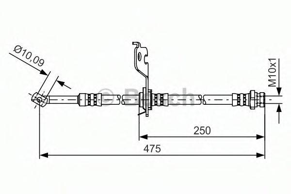 BOSCH 1987481392 Гальмівний шланг