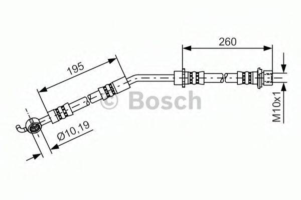 BOSCH 1987481408 Гальмівний шланг