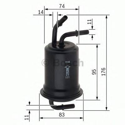 BOSCH F026403012 Паливний фільтр