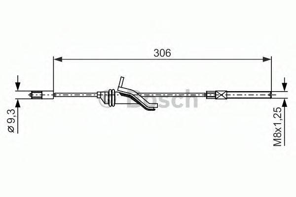 BOSCH 1987482369 Трос, стоянкова гальмівна система