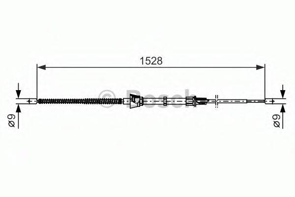 BOSCH 1987482374 Трос, стоянкова гальмівна система