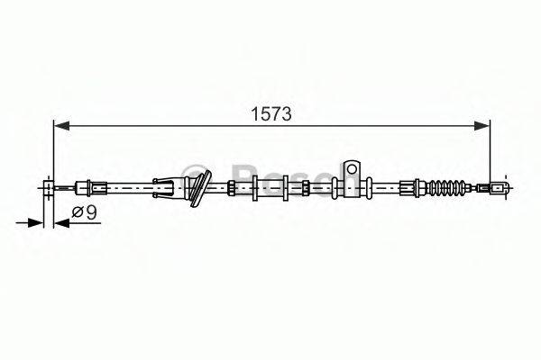 BOSCH 1987482399 Трос, стоянкова гальмівна система