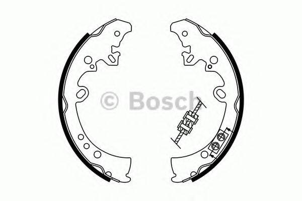 BOSCH 0986487787 Комплект гальмівних колодок