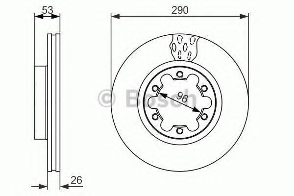 BOSCH 0986479141 гальмівний диск