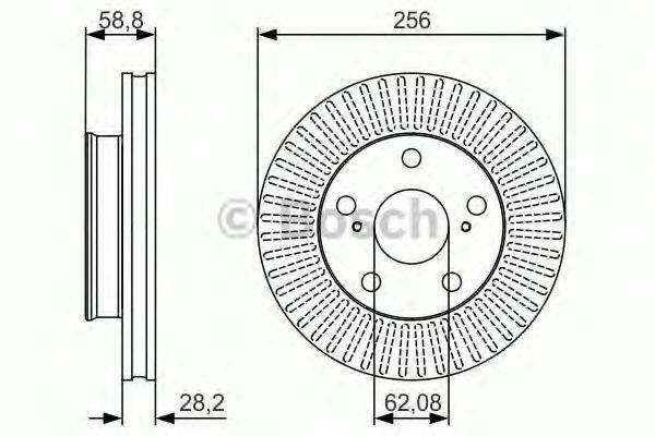 BOSCH 0986479152 гальмівний диск