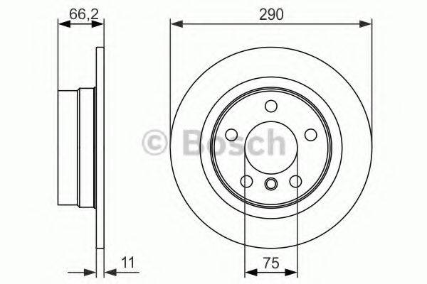 BOSCH 0986479043 гальмівний диск