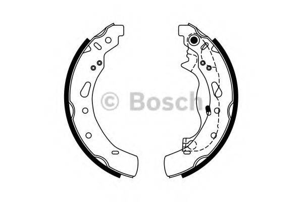 BOSCH 0986487767 Комплект гальмівних колодок