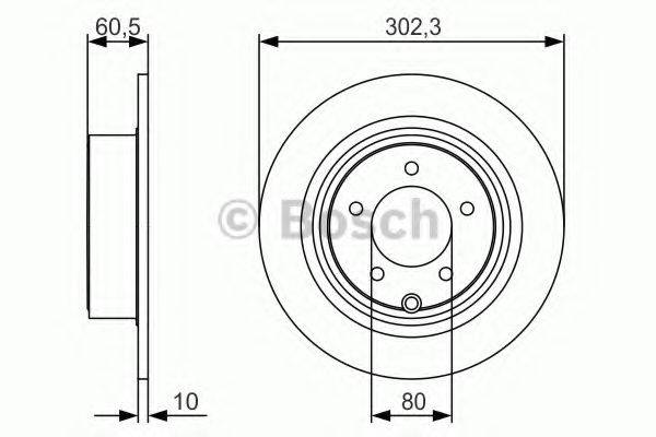 BOSCH 0986479R07 гальмівний диск