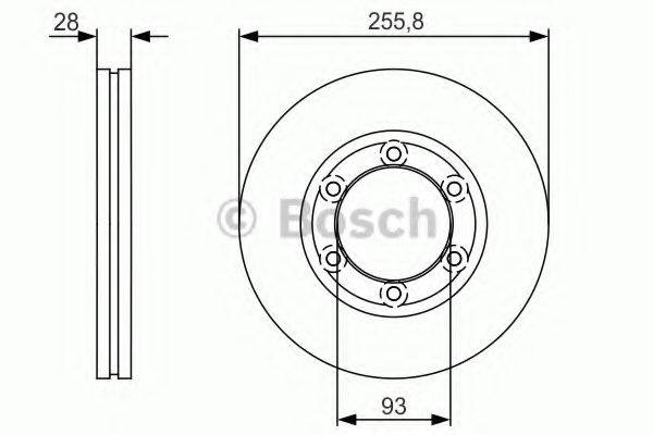 BOSCH 0986479R37 гальмівний диск