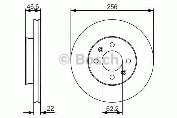 BOSCH 0986479R77 гальмівний диск