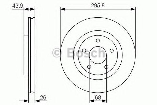 BOSCH 0986479R89 гальмівний диск