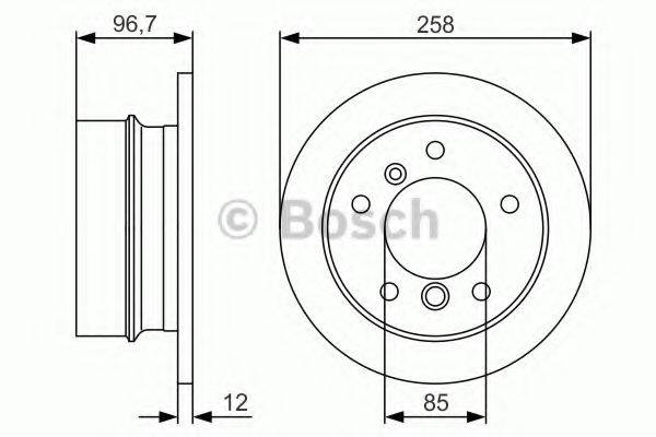 BOSCH 0986479S17 гальмівний диск