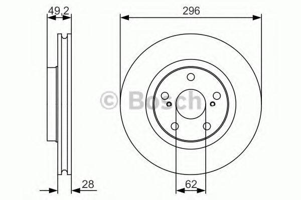 BOSCH 0986479S22 гальмівний диск